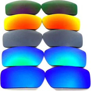 GALAXYLENSE Replacement Lenses for Oakley Gascan Blue&Green&Gray&Red&Purple Color Polarized 5 Pairs,FREE S&H.