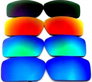 GALAXYLENSE Replacement Lenses for Oakley Gascan Blue&Green&Red&Purple Color Polarized 4 Pairs,FREE S&H.