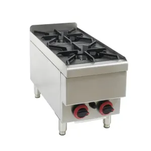 GASMAX Benchtop Natural Gas 2 Burner Cooktop JUS-TR-2.