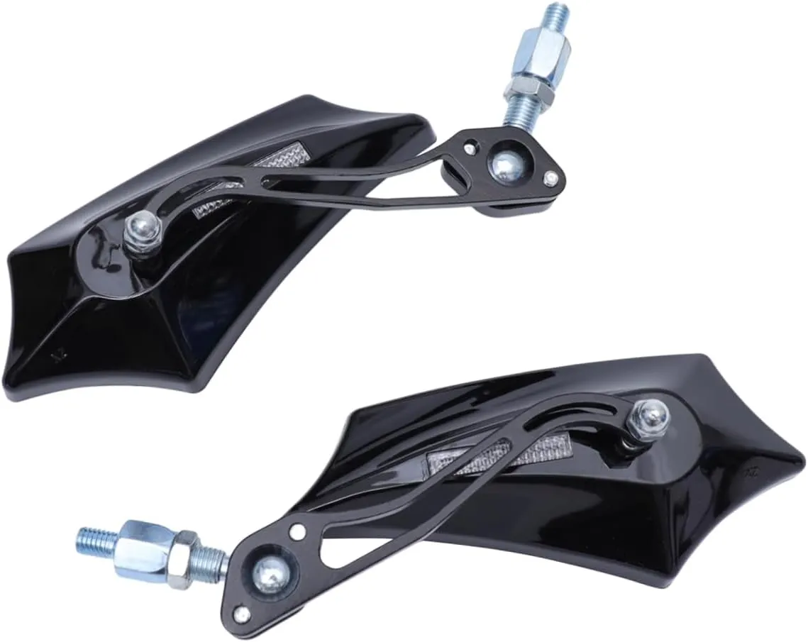 Gatuida Modified Handlebar Rearview Mirror 2pcs Rearview Mirrors for Motorcycle Reflective for Women Men Durable and Easy to Install