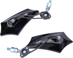 Gatuida Modified Handlebar Rearview Mirror 2pcs Rearview Mirrors for Motorcycle Reflective for Women Men Durable and Easy to Install