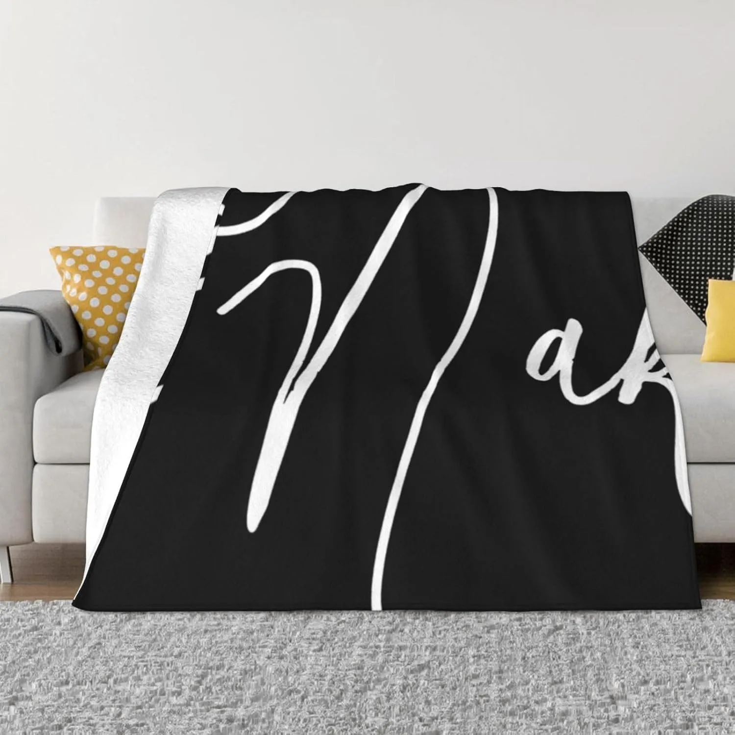 Get Naked (27) 60"X50" Flannel Blanket - 100% Soft Polyester, Lightweight and Warm, Suitable for Families, Camping, Travel