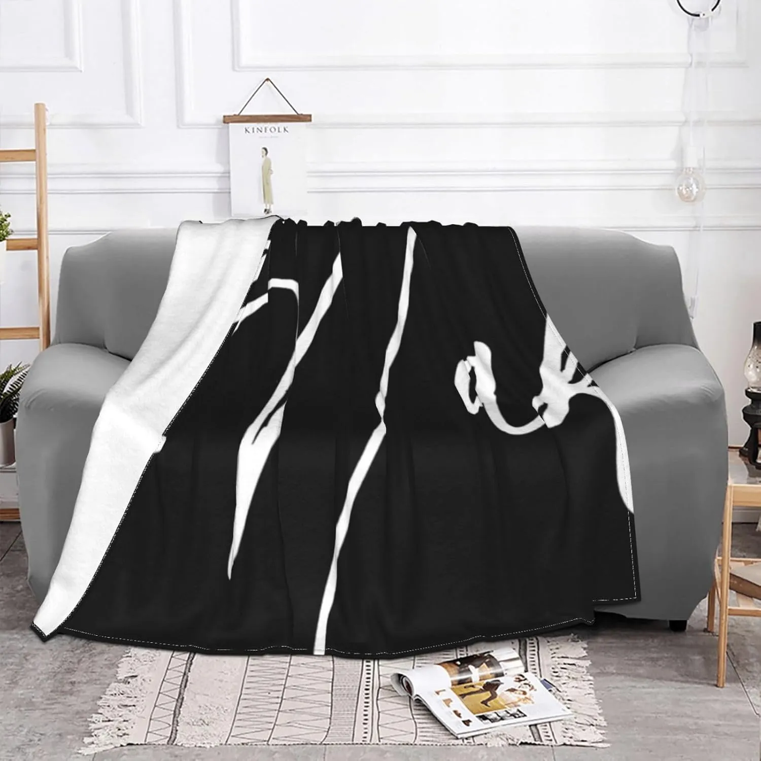Get Naked (27) 60"X50" Flannel Blanket - 100% Soft Polyester, Lightweight and Warm, Suitable for Families, Camping, Travel
