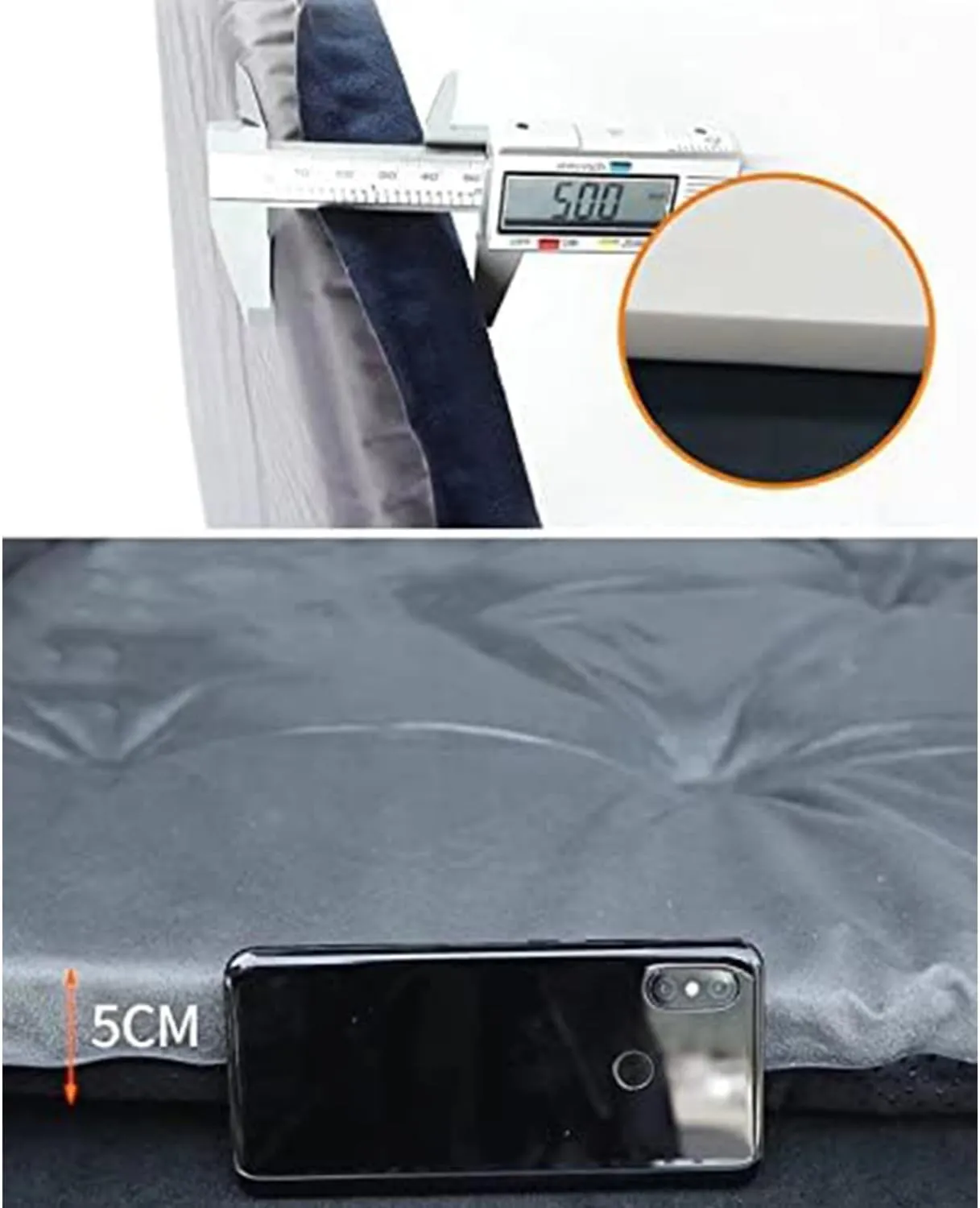 GHUNT Car Air Mattress for Volkswagen VW Golf VIII VI V IV III II I Mk 8 7 6 5 4 3 R GTE/GTI/GTD/Clubsport 45, Inflatable Air Mattress Thick Air Bed Travel Camping Outdoor Activities,E, normal