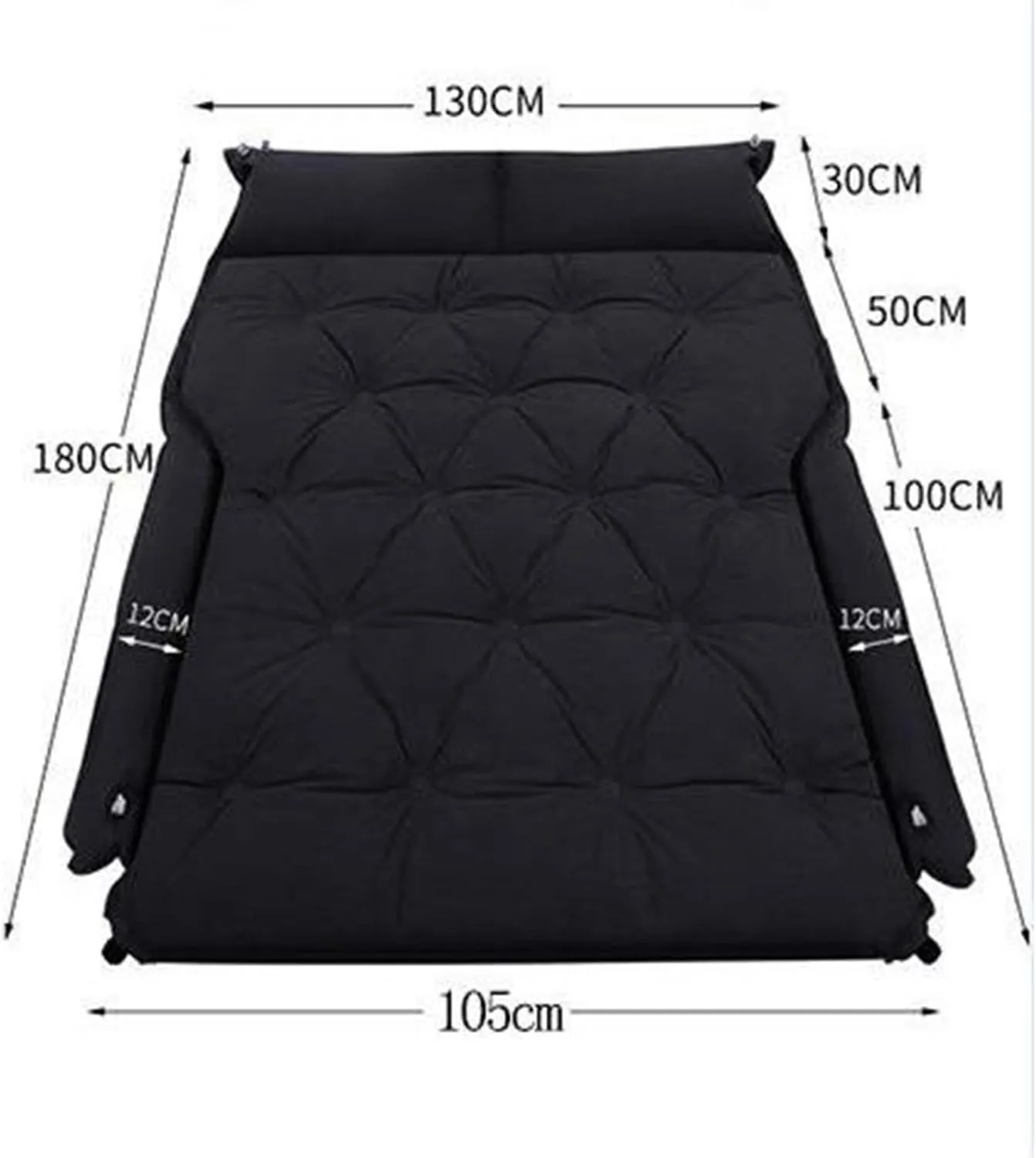 GHUNT Car Air Mattress for Volkswagen VW Golf VIII VI V IV III II I Mk 8 7 6 5 4 3 R GTE/GTI/GTD/Clubsport 45, Inflatable Air Mattress Thick Air Bed Travel Camping Outdoor Activities,E, normal