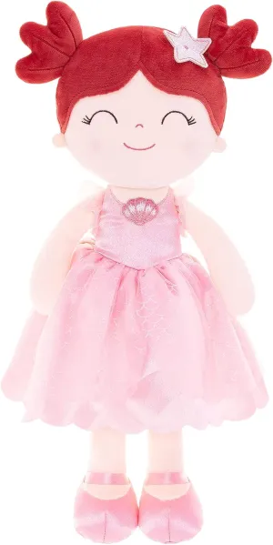 Gloveleya Dolls Princess Girls Toy First Baby Girl Gifts Soft Plush Manor Princess Doll Mermaid Qearl 16"