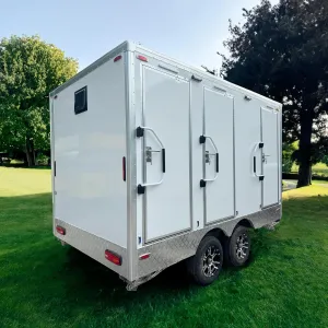 GOEASY Portable Restroom Trailer, Mobile Car Toilet for Adults, White Plastic, Floor Mounted, Smooth Finish Deposit Advance Payment