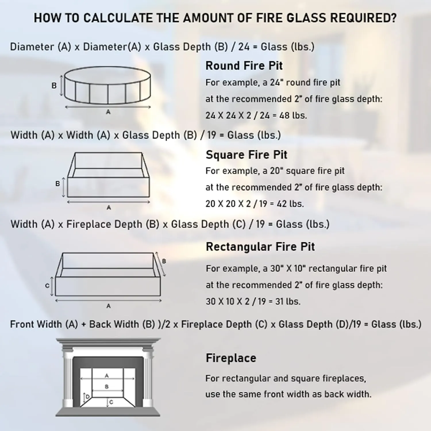GRISUN 20 Pounds Blended Fire Glass for Fire Pit - 1/2 Inch High Luster Reflective Tempered Glass Rocks for Natural or Propane Fireplace, Safe for Outdoors and Indoors Firepit, Copper, Blue, White