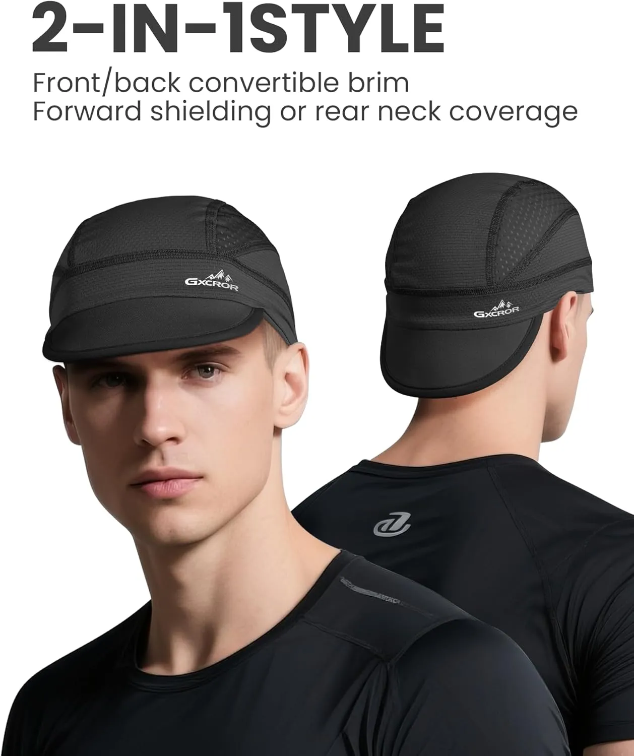 GXCROR Cooling Skull Cap for Men Women Lightweight Breathable Helmet Liner UV Sun Shield for Summer Motorcycle Cycling