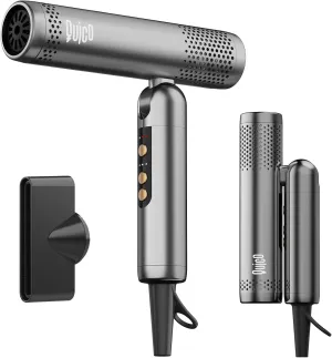 Hair Blow Dryer, QUICO 120-240V Global Dual Voltage Hair Dryers for Women, 5X Faster 120000 RPM BLDC Blow Dryers, 500 Million Negative Ions, High-Speed Mini Hair Dryer, Cold/3 Heating/3 Speed Settings