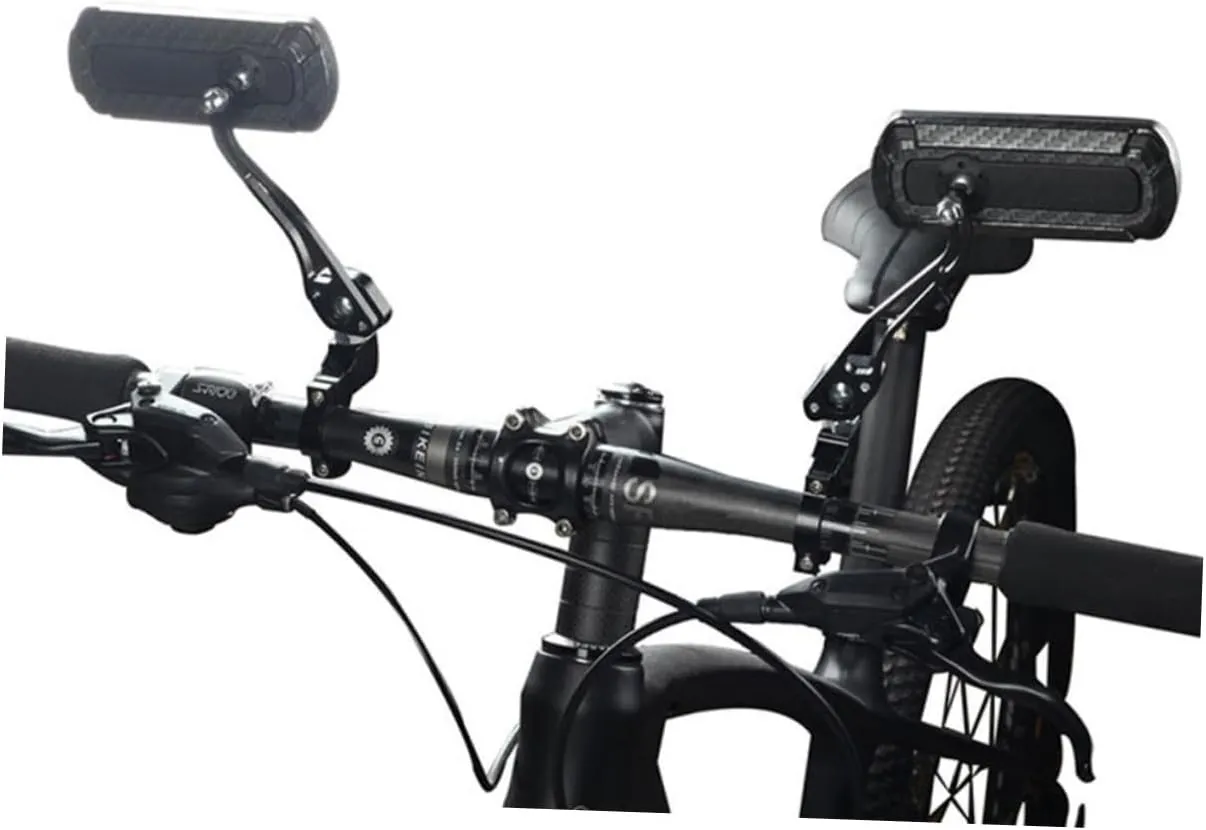 Handlebar Bike Mirror Carbon Pattern Reflective Rear View Mirror Cycling Accessories