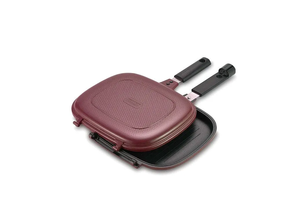 Happycall Compact Double Pan (Detachable) - Jumbo Grill Navy Blue