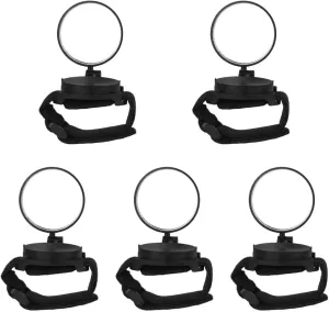Happyyami 5pcs Rearview Mirror for Bikes Wrist-mounted Reflective Safe Cycling Lightweight