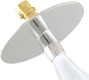 High Sierra Showerheads® - NEW Gen 3 'Reflections' All Metal High Efficiency Shower Head & Fogless Mirror - 1.8 GPM - Polished Brass Finish
