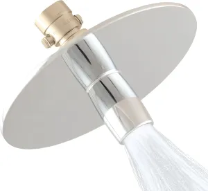 High Sierra Showerheads® - NEW Gen 3 'Reflections' All Metal High Efficiency Shower Head & Self-Heating Fogless Mirror - 1.8 GPM - Brushed Nickel Finish