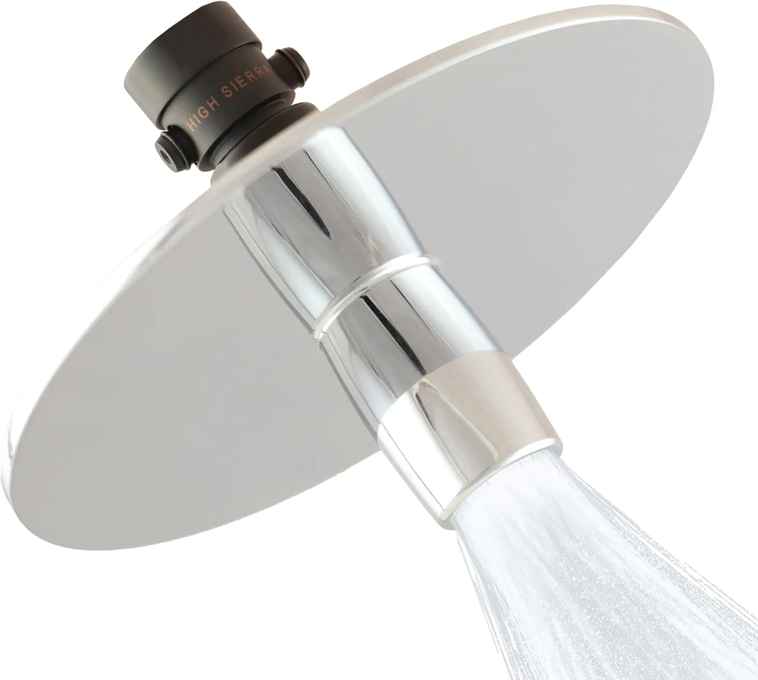 High Sierra Showerheads® - NEW Gen 3 'Reflections' All Metal High Efficiency Shower Head & Self-Heating Fogless Mirror - 1.8 GPM - Matte Black Finish