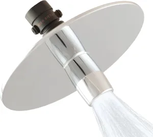 High Sierra Showerheads® - NEW Gen 3 'Reflections' All Metal High Efficiency Shower Head & Self-Heating Fogless Mirror - 1.8 GPM - Matte Black Finish