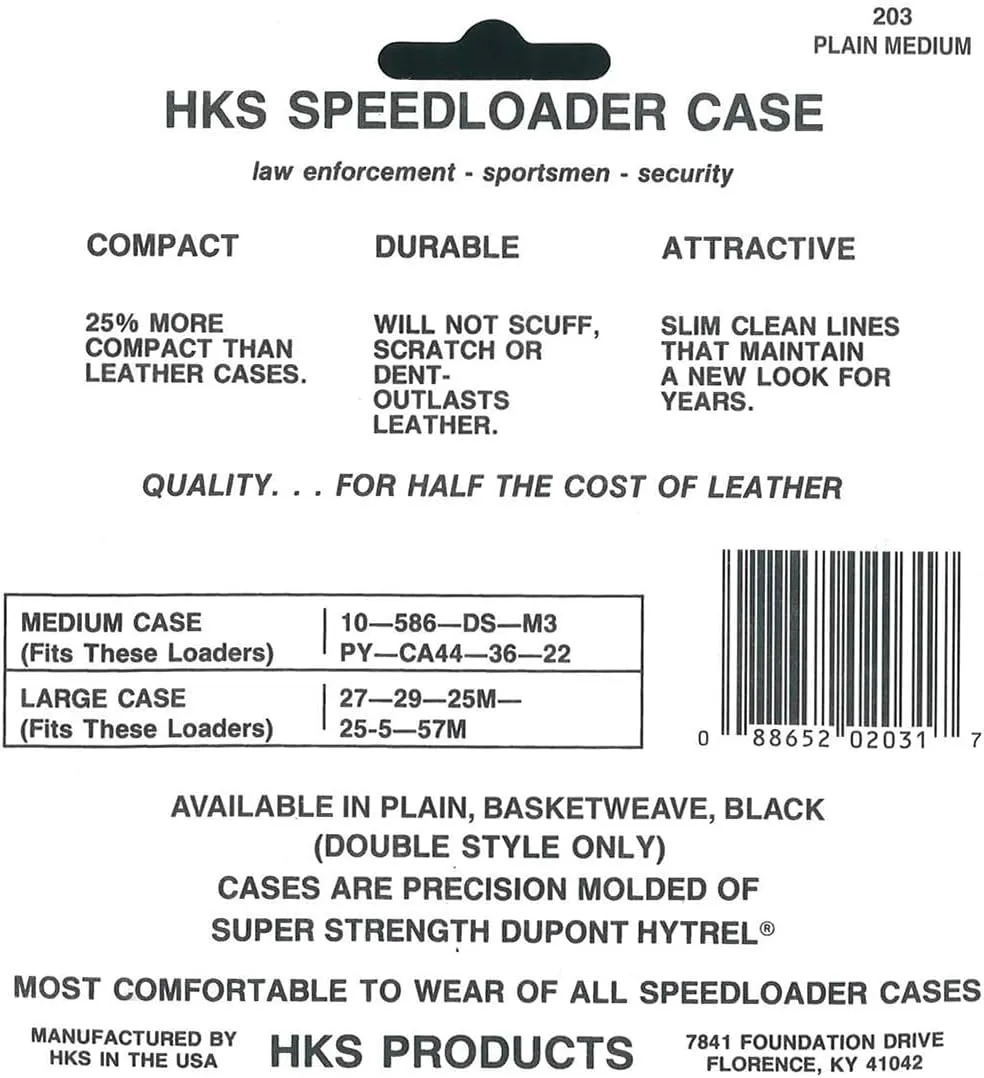 HKS Plain Double Speedloader Case