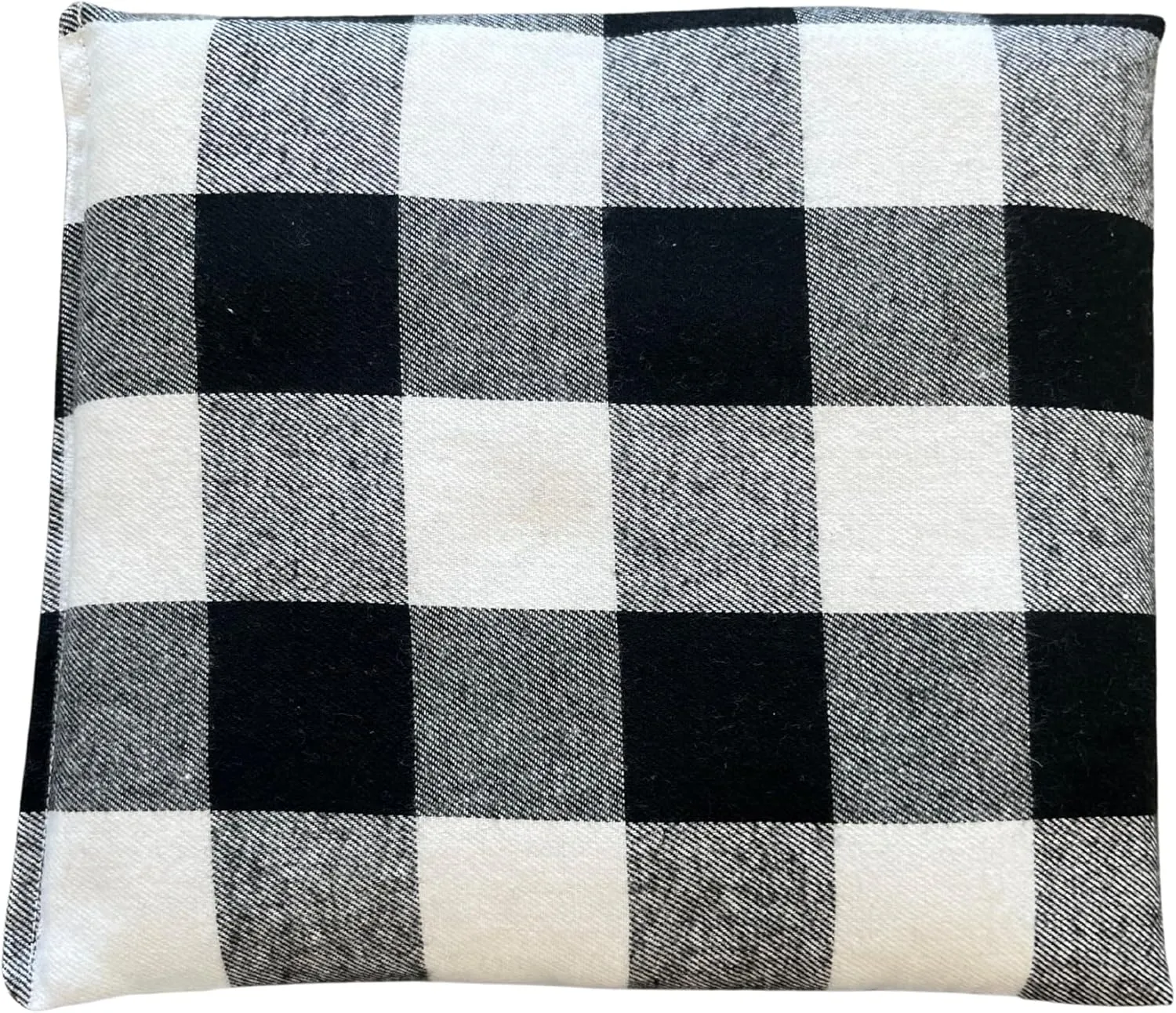 HOME COMFORT Black Plaid Regular Therapeutic Microwavable Heating & Cooling Pad – Natural Rice Pack (10x7 inches)