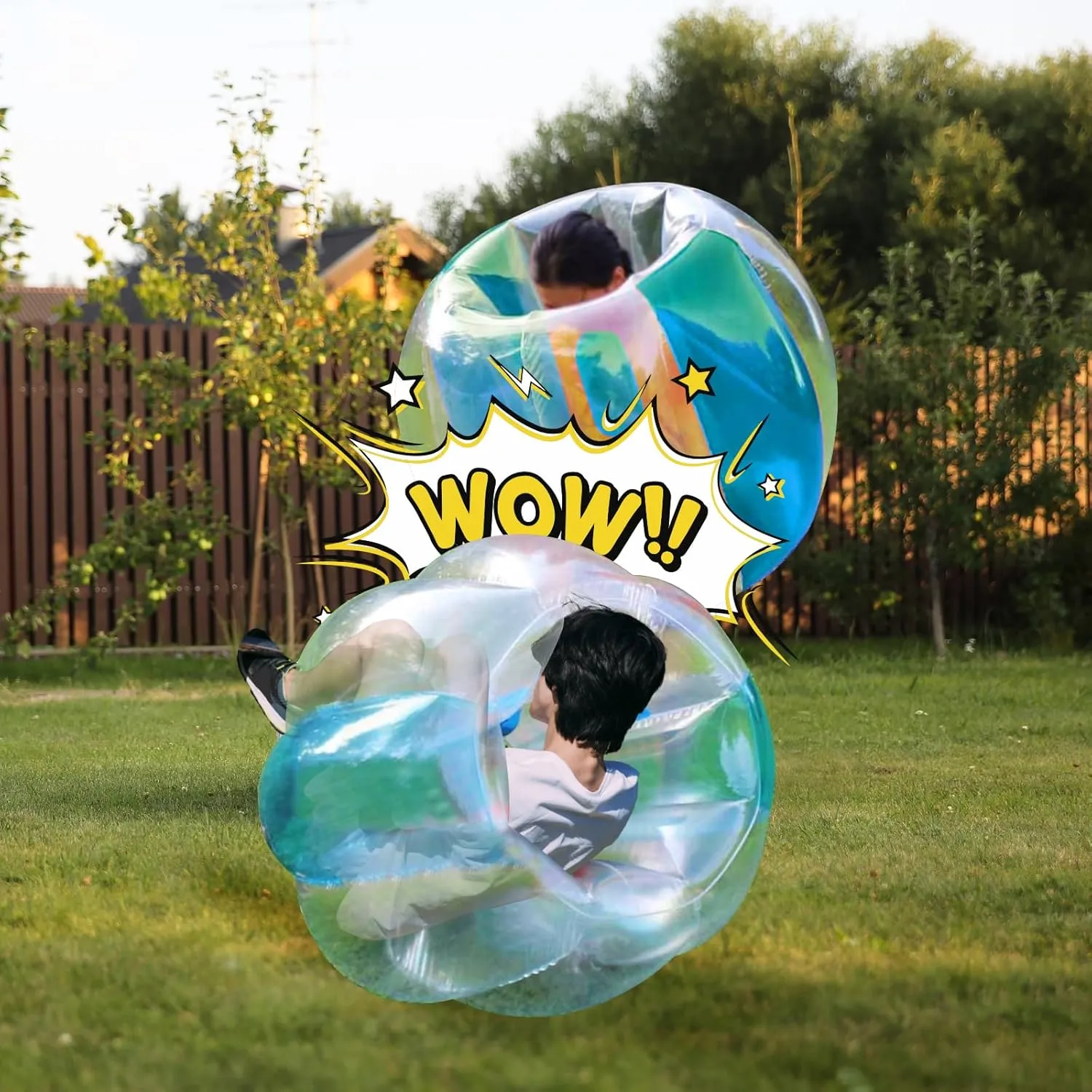Inflatable Bumper Balls for Adults Bumper Bubble Soccer Balls for Adults Sumo Football Zorb Human Hamster Ball Body for Outdoor Team Gaming Play