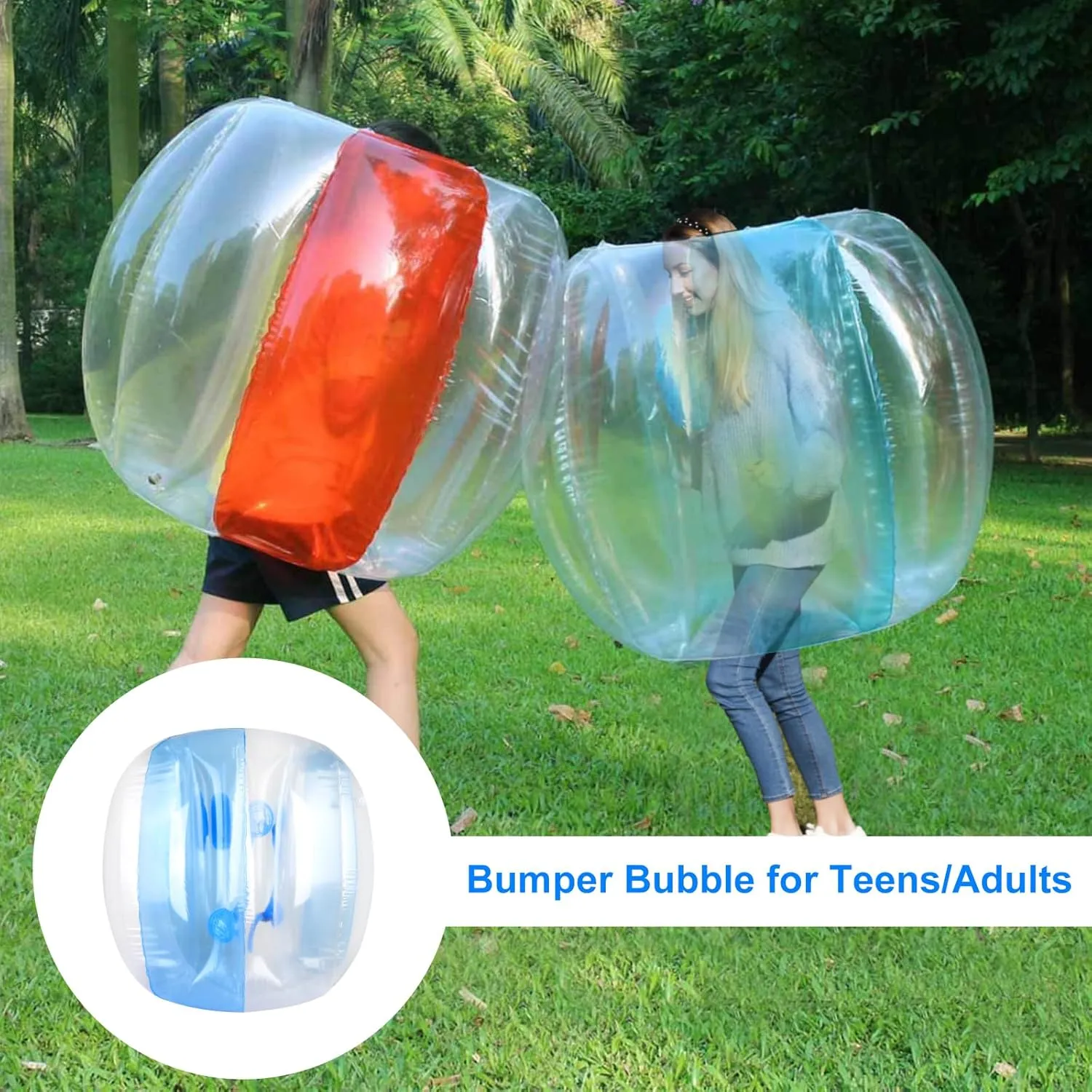 Inflatable Bumper Balls for Adults Bumper Bubble Soccer Balls for Adults Sumo Football Zorb Human Hamster Ball Body for Outdoor Team Gaming Play