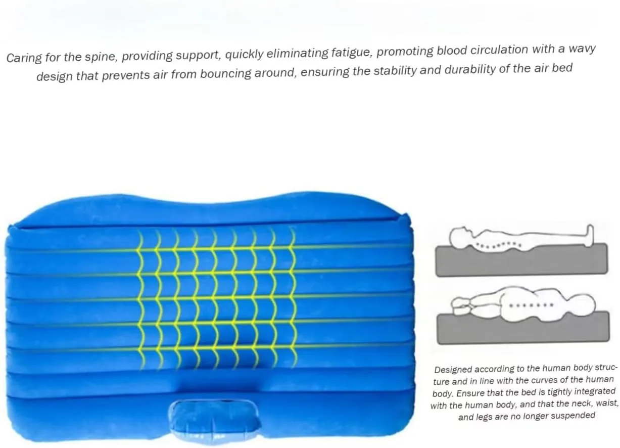 Inflatable Car Mattress for Lynk & Co 06,2020-2024, Thickened Portable Collapsible Travel Mattress Sports Outdoors All Weather Use,A