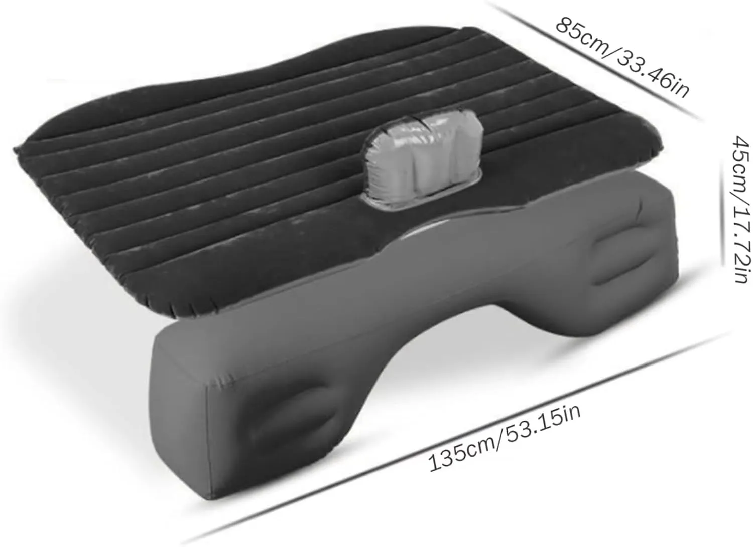 Inflatable Car Mattress for Volvo XC60 2018-2023, Thickened Portable Collapsible Travel Mattress Sports Outdoors All Weather Use,B