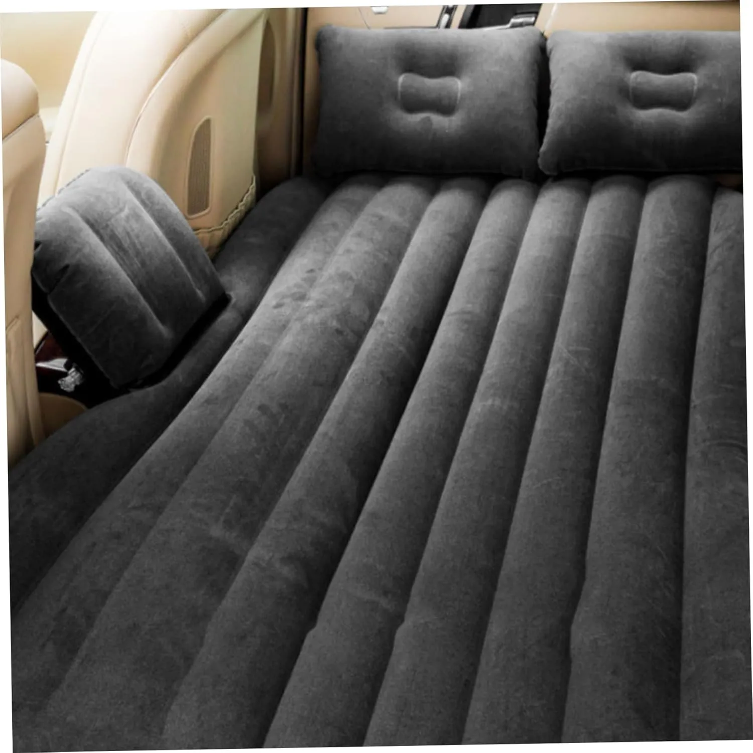 Inflatable Car Mattress for Volvo XC60 2018-2023, Thickened Portable Collapsible Travel Mattress Sports Outdoors All Weather Use,B