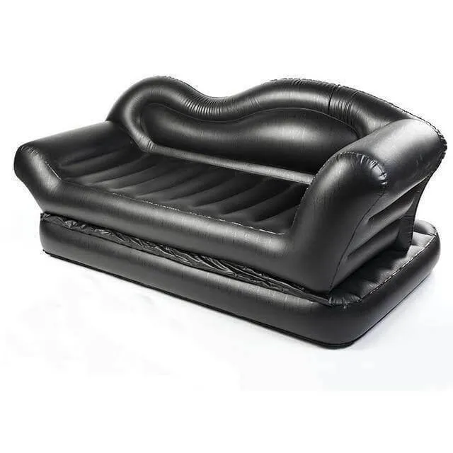 Inflatable Double Reclining Sofa - Comfy Lazy Couch for Home Use