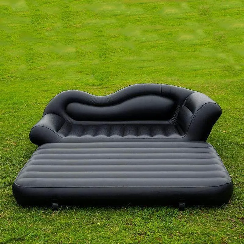Inflatable Double Reclining Sofa - Comfy Lazy Couch for Home Use