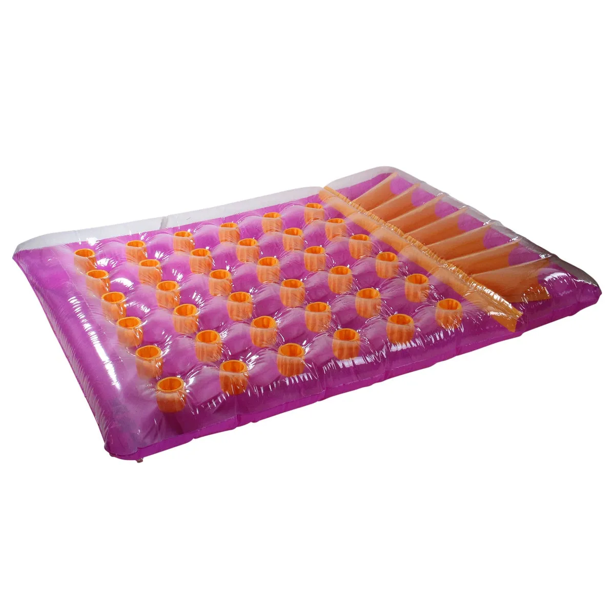Inflatable Purple Water Sports Double Swimming Pool Mat Float  78-Inch