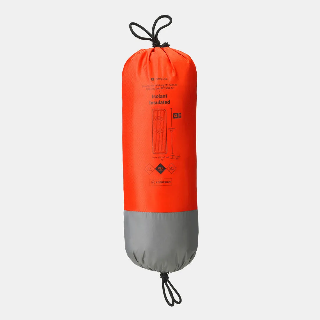 Inflatable Trekking Mattress Air Insulating XL 1 Person 195x60cm - MT500