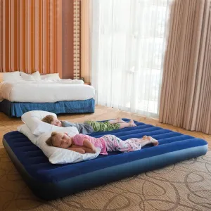 INTX Outdoor Line Pull Air Bed Flocked Airbed