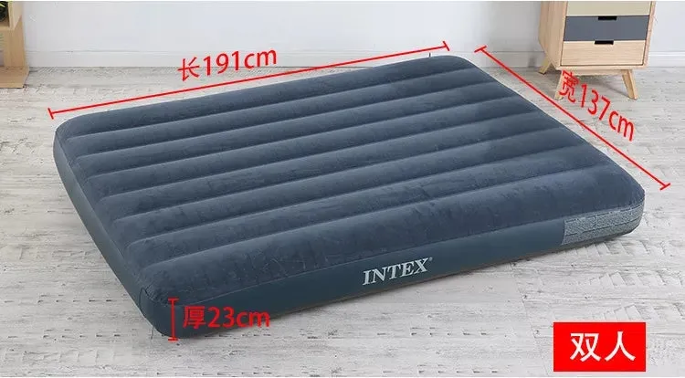 INTX Outdoor Line Pull Air Bed Flocked Airbed