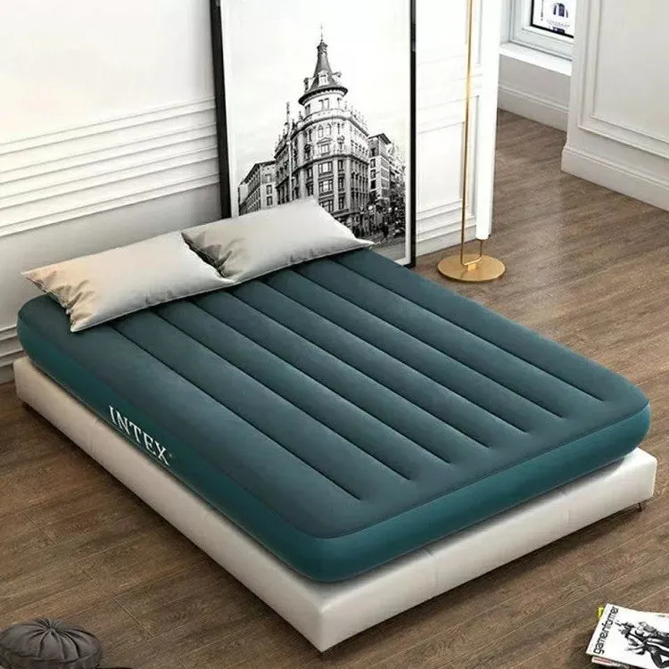 INTX Outdoor Line Pull Air Bed Flocked Airbed