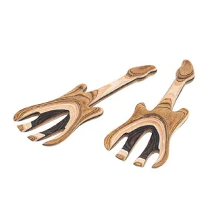 Island Bamboo Pakka Salad & Pasta Server