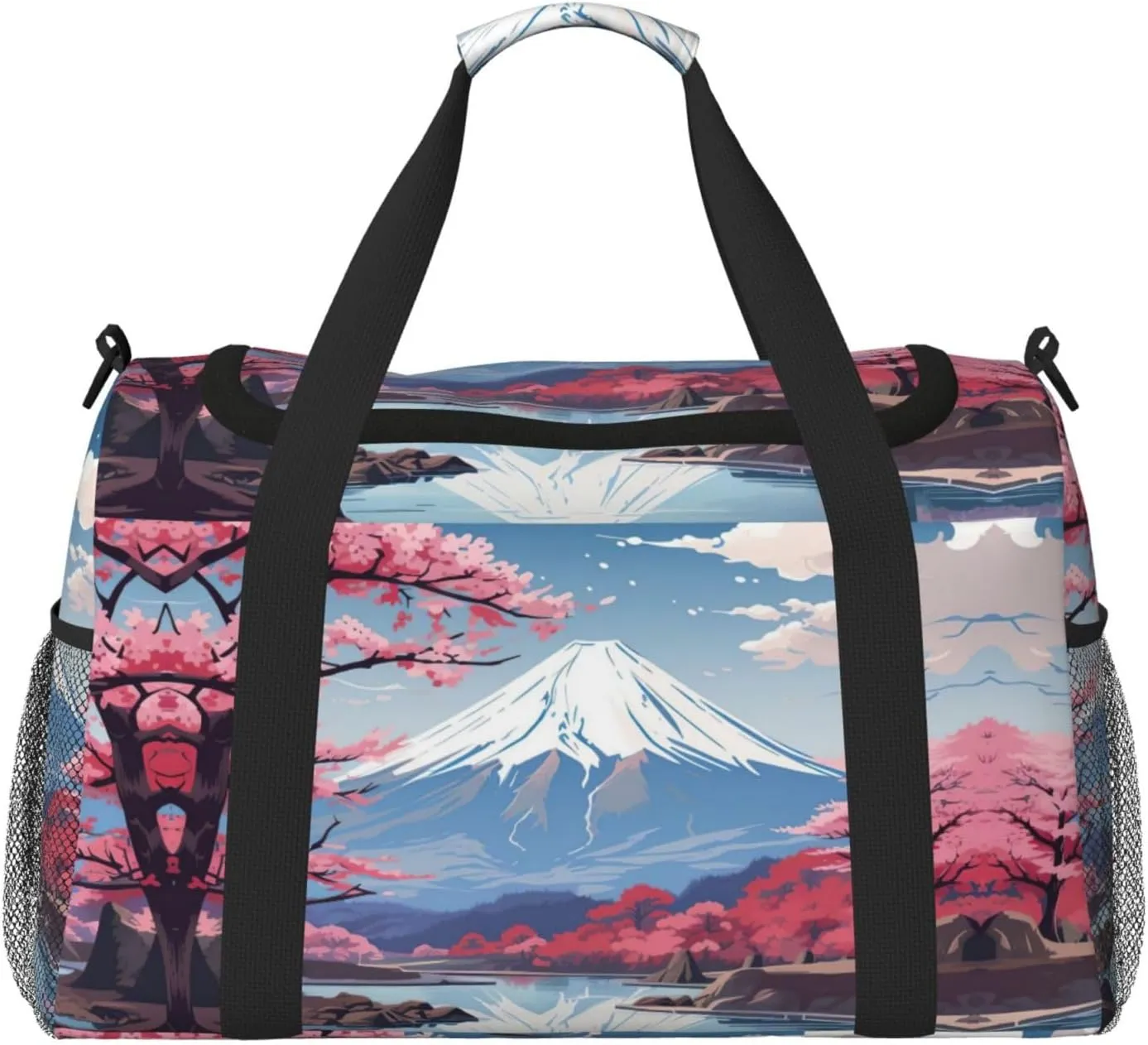 Japan Mount Fuji Landscape print Weekender Overnight Carry On Bag Gym Luggage Bag Duffel Bag for Travel Women