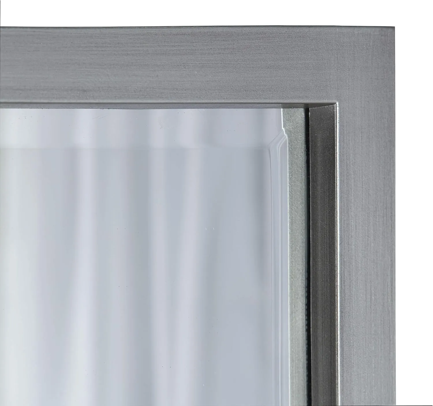Kate and Laurel Stryker Windowpane Framed 8-Pane Wall Accent Mirror, Antique Silver