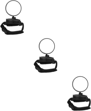 KESYOO 3pcs Bike Mirrors for Ebike Rotatable Bicycle Mirror Wide Angle Cycling Rear View Wristband for Safe Riding