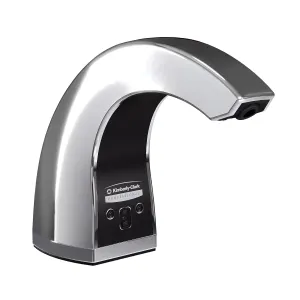 Kimberly-Clark Professional™ Touchless Counter Mount Soap and Hand Sanitizer Dispenser (47604), Chrome, 1.5 L Capacity, 2.12" x 4.25" x 5.56" (Qty 1)