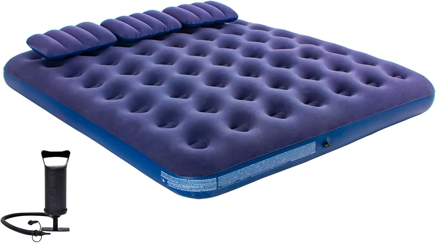 King Size Air Mattress Inflatable Bed with Pump and Pillows,Blow Up Mattress for Camping and Home