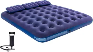 King Size Air Mattress Inflatable Bed with Pump and Pillows,Blow Up Mattress for Camping and Home