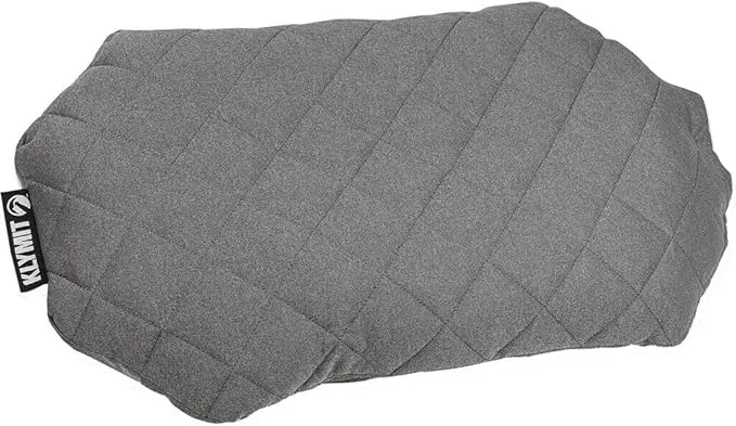 Klymit Luxe Travel Pillow and Insulated Static V Inflatable Sleeping Pad Bundle for Camping and Backpacking