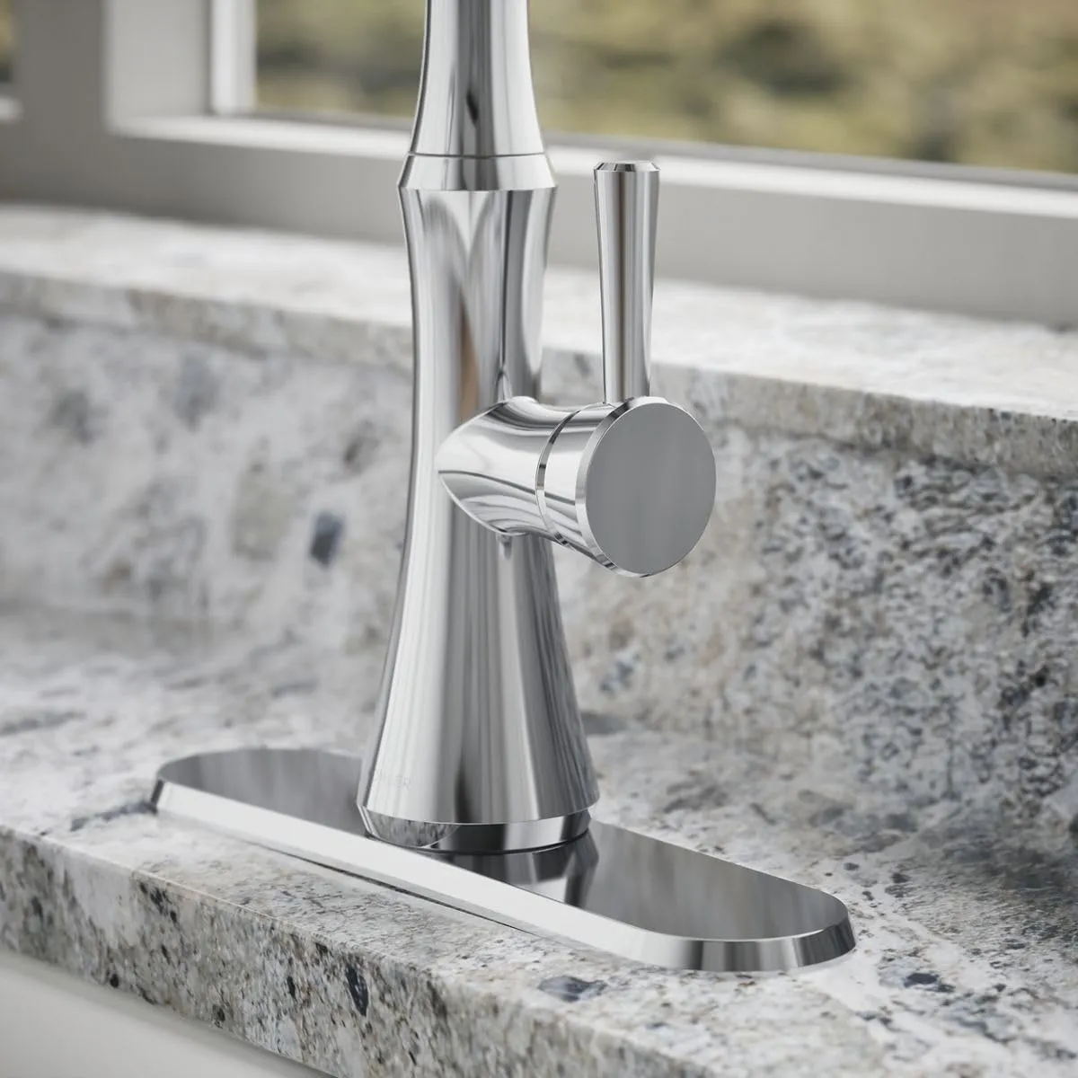 Kohler R28706-SD-CP Kaori Single Handle Kitchen Faucet with Pull Down Sprayer and Soap Dispenser, Polished Chrome