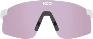 KOO Nova Sunglasses I Lightweight, 100% UV Eyewear Protection for Trail Running & Hiking - White Matt Photocromic Pink
