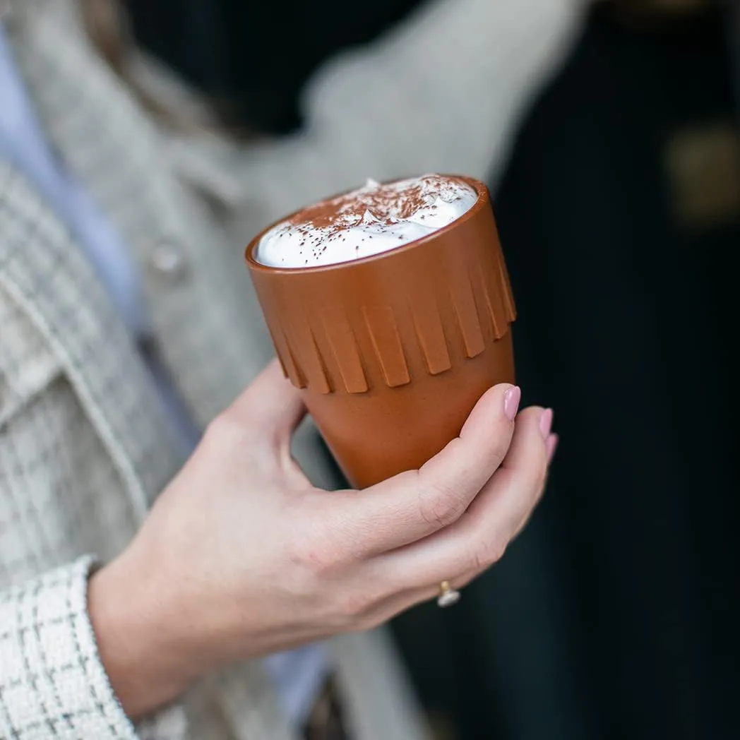 Koziol Cappuccino Connect 4080674 Coffee Mug 300 ml Thermoplastic Plastic Organic Rusty Steel