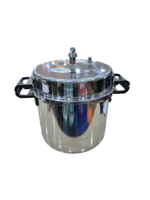 Large Commercial Pressure Cooker, Stainless Steel & Induction, Durable