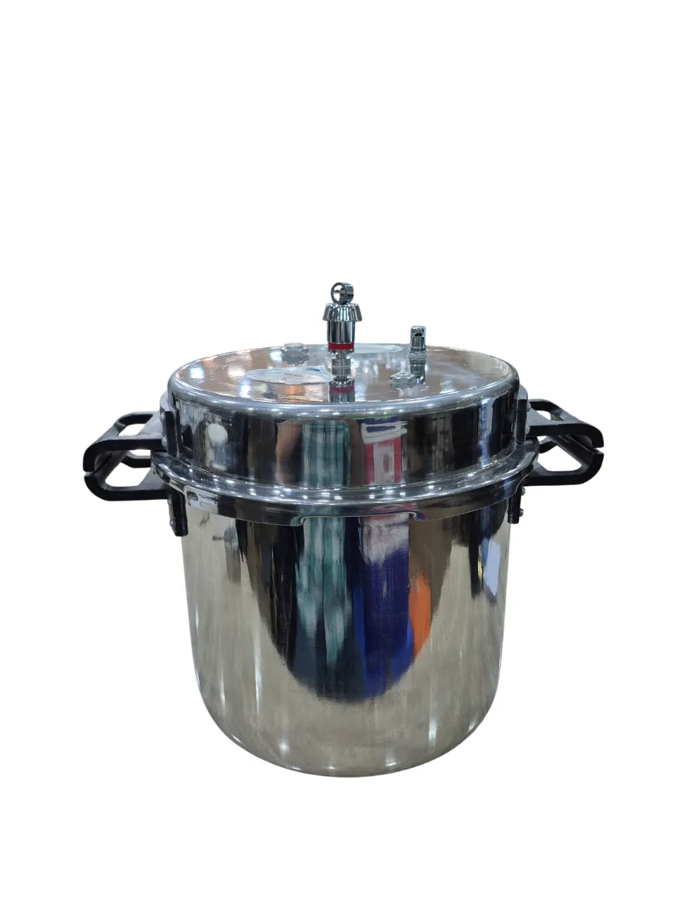 Large Commercial Pressure Cooker, Stainless Steel & Induction, Durable