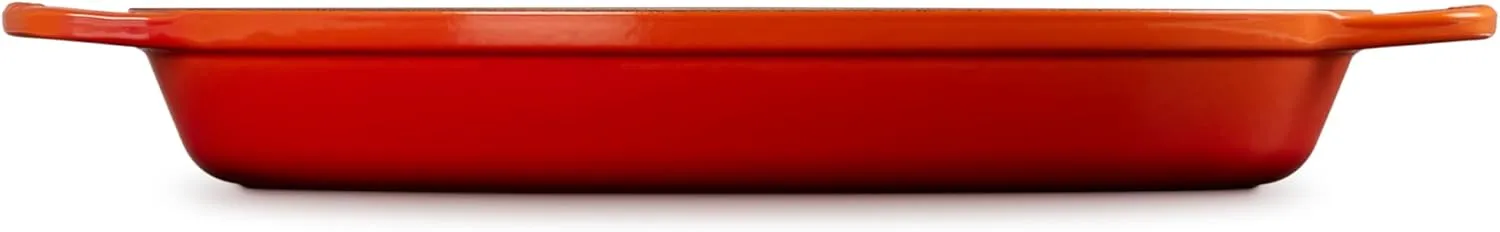 Le Creuset Enamel Cast Iron Signature Oval Baker, 3 qt., Flame