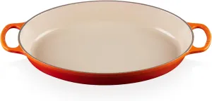 Le Creuset Enamel Cast Iron Signature Oval Baker, 3 qt., Flame